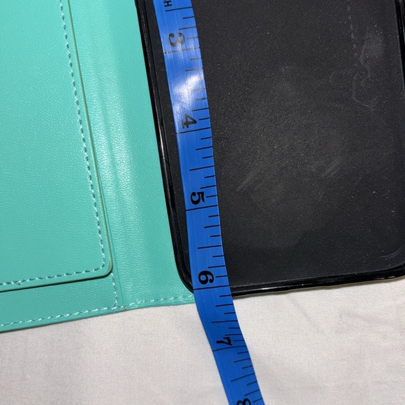Wallet Phone Case Turquoise NEVER USED - Picture 5 of 8